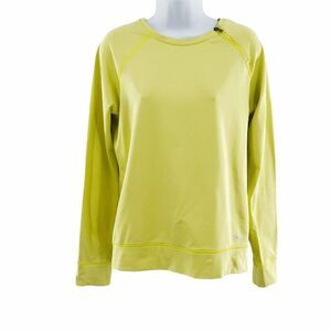 Under Armour Yellow Shoulder Zip Crewneck Pullover